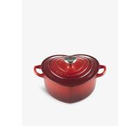 Le Creuset Le Creuset Heart-Shaped Cast-Iron Casserole Dish 20cm Cerise 20cm