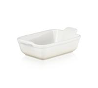Le Creuset Heritage Rectangular Dish, Stoneware, 19 cm, 1.1 litres, Meringue, 71102197160001
