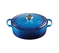 Le Creuset Signature Azure Cast Iron 27cm Oval Casserole