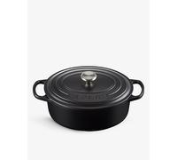 Le Creuset Le Creuset Signature Oval Cast-Iron Casserole Dish Satin Black 29cm