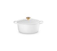 Le Creuset Le Creuset Signature round casserole 6.7 l White