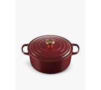 Le Creuset Le Creuset Signature Round Cast-Iron Casserole Dish 28cm Garnet 20cm