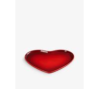 Le Creuset Cerise Stoneware 32cm Heart Serving Platter