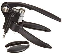 LE CREUSET Lever Corkscrew and Foil Cutter Wine Accessory Gift Set, For All Cork Types, LM-250, Black Onyx, 59058011000410