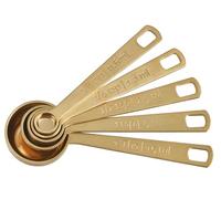 Le Creuset Measuring Spoons - Gold, Set of 5 (1/8, 1/4, 1/2, 1Tsp, 1Tb)