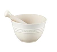 Le Creuset Mortar and Pestle, Stoneware, 11.5 cm, 360 g, 300 ml, Meringue, 81209307160003