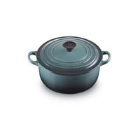 Le Creuset - Round Cocotte Tradition Enameled Cast Iron Ocean 20cm