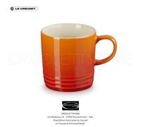 Le Creuset Orange Glazed Stoneware Mug Cup With Handle 350 ml