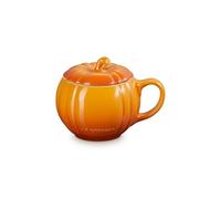 Le Creuset Pumpkin Mug with Lid, 13.5 fl oz (400 ml), Maronnier, Halloween, Dish, Heat Resistant, Cold Resistant, Microwave, Oven Safe