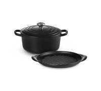 Le Creuset Satin Black Cast Iron 2 Piece Cookware Set