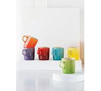 Le Creuset Set Of 6 Rainbow London Coffee Cups One Colour