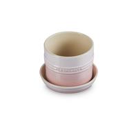 Le Creuset Shell Pink Stoneware 14cm Herb Planter with Tray
