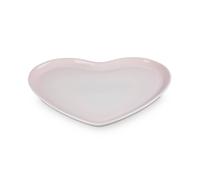 Le Creuset Shell Pink Stoneware 32cm Heart Serving Platter