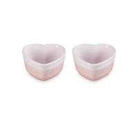 Le Creuset Set Of 2 Heart Ramekins Pink