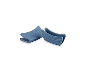 Le Creuset Side Handle Grips, Set of 2, Silicone, Adaptable, Heat resistant to 250°C, Chambray, 42813004340000