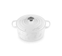 Le Creuset Signature 21177248691430 Cast Iron Casserole Dish with Lid, Diameter 24 cm, Round, Suitable for All Types of Cookers and Induction, Volume: 4.2 L, 4.3 kg, Marble