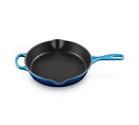 Le Creuset Signature Azure Cast Iron 26cm Deep Skillet with Metal Handle