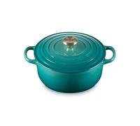 Le Creuset Signature Bleu Riviera Cast Iron 20cm Round Casserole