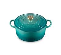 Le Creuset Signature Bleu Riviera Cast Iron 22cm Round Casserole