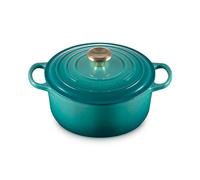 Le Creuset Signature Bleu Riviera Cast Iron 24cm Round Casserole