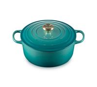 Le Creuset Signature Bleu Riviera Cast Iron 26cm Round Casserole