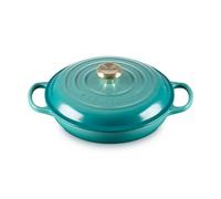 Le Creuset Signature Bleu Riviera Cast Iron 26cm Shallow Casserole