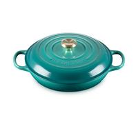 Le Creuset Signature Bleu Riviera Cast Iron 30cm Shallow Casserole