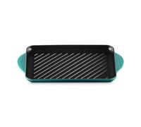 Le Creuset Signature Bleu Riviera Cast Iron 32cm Rectangular Grill
