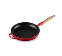 Le Creuset Signature Cast Iron Frying Pan With Wooden Handle 24cm Cerise, 20258240600422