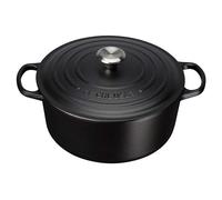 Le Creuset Signature Satin Black Cast Iron 24cm Round Casserole