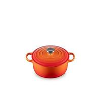 Le Creuset Signature Cast Iron Round Casserole 24Cm Volcanic Ea Salt
