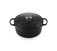 Le Creuset Signature Cast Iron Round Casserole, 26 cm - Satin Black