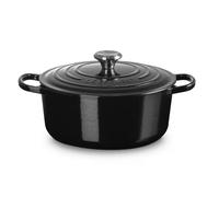 Le Creuset Signature Cast Iron Round Casserole 26cm - Black Onyx (NEW)