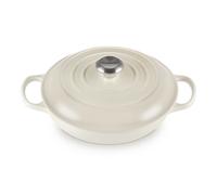 Le Creuset Signature Cast Iron Shallow Casserole Dish - 26cm - Meringue