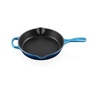 Le Creuset Signature Enamelled Cast Iron Deep Skillet With Helper Handle and Two Pouring Lips, For All Hob Types and Ovens, 26cm, 2 Litre, Azure, 20187262200422