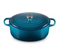 Le Creuset Signature Deep Teal Cast Iron 35cm Oval Casserole