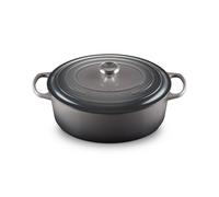 Le Creuset Signature Enameled Cast Iron Oval French (Dutch) Oven 8 quart Oyster