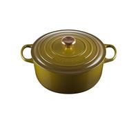 Le Creuset - Signature Enameled Cast Iron Round Casserole - 6.86 L - Olive