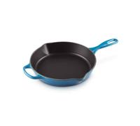 Le Creuset Signature Enamelled Cast Iron Deep Skillet With Helper Handle and Two Pouring Lips, For All Hob Types and Ovens, 26cm, 2 Litre, Marseille