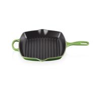 LE CREUSET Signature Enamelled Cast Iron Grillit Frying Pan with Helper Handle and Two Pouring Lips, for All Hob Types and Ovens, 26 cm, Bamboo, 20183264080422