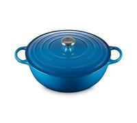 Le Creuset Signature Enamelled Cast Iron La Marmite Casserole Dish With Lid, 32 cm, 6.9 Litres, Marseille, 21114322002430