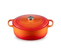 Le Creuset Signature Enamelled Cast Iron Oval Casserole Dish With Lid, 31 cm, 6.3 Litre, Volcanic, 21178310902430