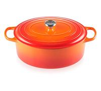 Le Creuset Signature Enamelled Cast Iron Oval Casserole Dish With Lid, 35 cm, 8.9 Litres, Volcanic, 21178350902430
