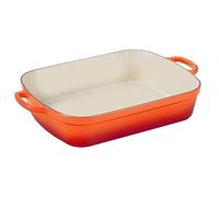 Le Creuset Signature Enamelled Cast Iron Rectangular Roasting Dish, 37 cm, 6.6 Litres, Volcanic, 20184370902422