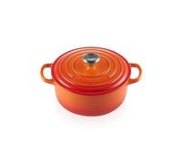 Le Creuset Signature Cast Iron 20cm Round Casserole Dish in Volcanic
