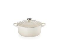 Le Creuset Signature Cast Iron Round Casserole Dish in Meringue 20cm