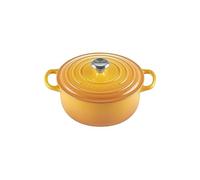 Le Creuset Signature Enamelled Cast Iron Round Casserole Dish with Lid, 20 cm, 2.4 litres, Nectar, 21177206724430