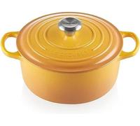 Le Creuset Signature Enamelled Cast Iron Round Casserole Dish with Lid, 24 cm, 4.2 litres, Nectar, 21177246724430