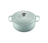 Le Creuset Signature Enamelled Cast Iron Round Casserole Dish With Lid, 26 cm, 5.3 Litre, Sea Salt