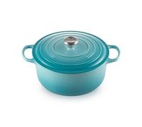 Le Creuset Signature Teal Cast Iron 28cm Round Casserole